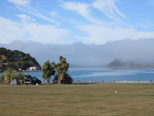 Nieuw Zeeland, Duvauchelle Camping